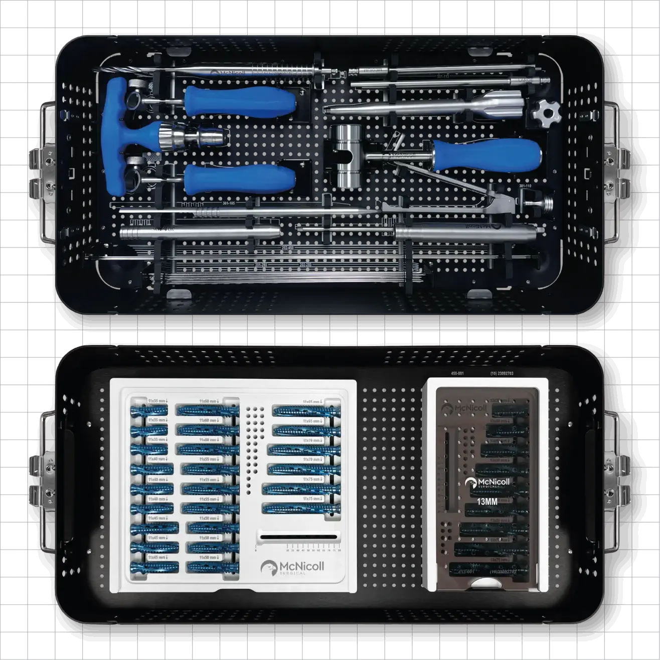 Falco Fusion System instrument and implant trays